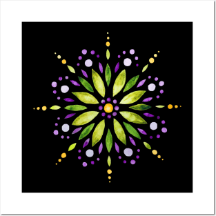 Mandala Love - Ivy Grape Posters and Art